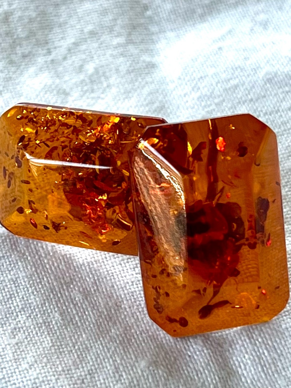 Baltic Amber screw back earrings